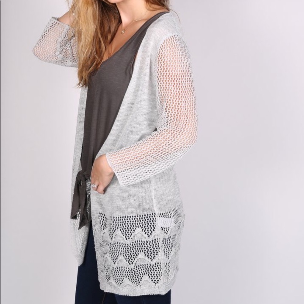 Open Knit Cardigan - Picture 2 of 4